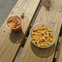 Potato Salad and Mac n Cheese at Magic Vegan Cafe in Gulfport