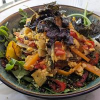 Rasta pasta at Genesis Plant Based Alchemy in North London