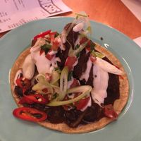 Fried avocado taco!! £4  at Genesis Plant Based Alchemy in North London