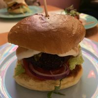 Burger at Genesis Plant Based Alchemy in North London