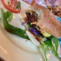 Genesis burger at Genesis Plant Based Alchemy in North London