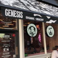 Front of restaurant  at Genesis Plant Based Alchemy in North London