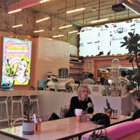 Inside at Genesis Plant Based Alchemy in North London