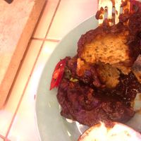 inside bbq ribs  at Genesis Plant Based Alchemy in North London