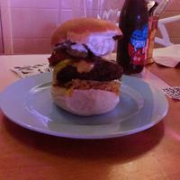 American Woman Burger at Genesis Plant Based Alchemy in North London