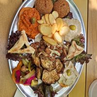 Vegan plate at Sindbad in Dresden