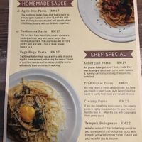 Menu 1 at Joies Sourdough in Penang