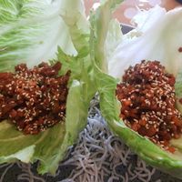Vegan san choy boy at Hometown's Kitchen in Coogee