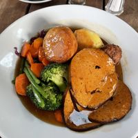 Vegan Sunday seitan roast   at Bread & Bitter in Nottingham