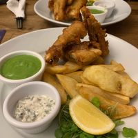 Best vegan fish and chips  at Bread & Bitter in Nottingham