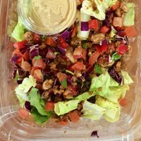 Macho taco salad at Choice Superfood Bar & Juicery - Little Italy in San Diego