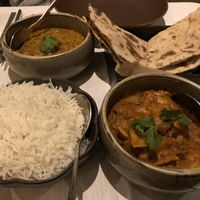 Daal Tadka and Aloo Tama Bodi with rice and roti   at Ashoka in Amsterdam