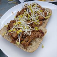 Pulled Jackfruit at Basic Beach Bar De Branding in Renesse