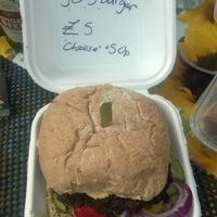 SOS burger at Sun of Seitan in Newcastle Upon Tyne