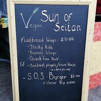 Menu at Sun of Seitan in Newcastle Upon Tyne