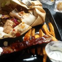 Delicious seitan sticky ribs and buffalo wings at Sun of Seitan in Newcastle Upon Tyne