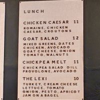 Lunch menu options at Margie's Java Joint in Greeley