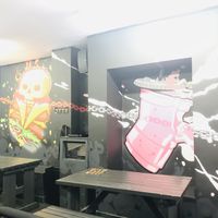 Modern decor at Frost Burgers in Liverpool