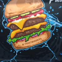 Wall art at Frost Burgers in Liverpool