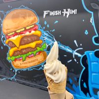 Soft serve crafted by angels, surely  at Frost Burgers in Liverpool