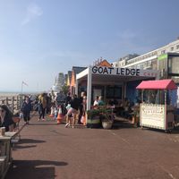 Goat ledge cafe on the beach front  at Goat Ledge in Hastings