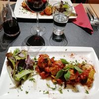 Artichokes with spicy tomato sauce at Au Goût du Jour in Eupen