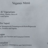 Vegan menu (September 2023) at Da Gianni in Fehmarn