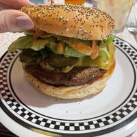 Mexican Burger  at American Dream Diner in Geneva