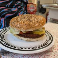 BBQ burger at American Dream Diner in Geneva