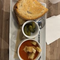 Grilled Cheese w/ tomato soupp  at Hot Cakes - Capitol Hill in Seattle