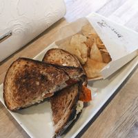 Mama’s lil hot pepper vegan grilled cheese  at Hot Cakes - Capitol Hill in Seattle