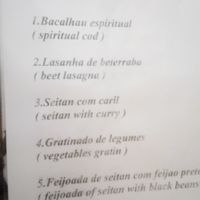 first item is fish... at Bio in Lisbon