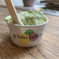 Avocado lime mint sorbet  at Gelato Ladies in Tallinn