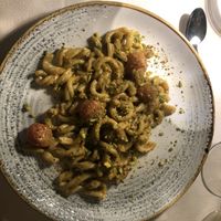 Selbstgemachte Pasta des Hauses, nicht auf der Karte.  at Sal8 in Agrigento