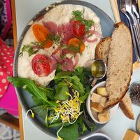 Vegan brunch plate at Cafe Nomad - Weststadt in Heidelberg