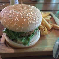 Cheese burger at El Cafe Vegetarian Food in Ho Chi Minh City