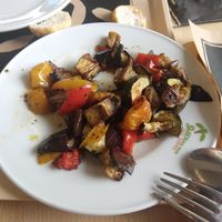 Grilled vegetables at Isola Smeraldo in Lignano Sabbiadoro
