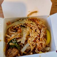 Yaki soba with seitan at Malay Kitchen in Kinsale