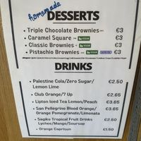 Vegan desserts are clearly marked   at Malay Kitchen in Kinsale