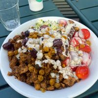 Vegan gaia gyros bowl  at SLA - Haarlemmerdijk in Amsterdam