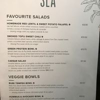Menu (August 2018) at SLA - Haarlemmerdijk in Amsterdam