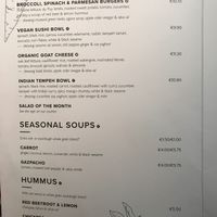 Menu (August 2018 at SLA - Haarlemmerdijk in Amsterdam