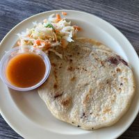Vegan pupusa at Mami Cheli's in Menlo Park