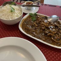 Mushroom and eggplant dish   at Roda Viva in Lisbon