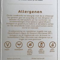 Allergy list  at Rose & Vanilla in Utrecht