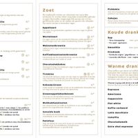 Menu Aug 2022 at Rose & Vanilla in Utrecht