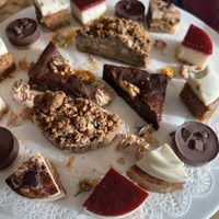 high tea sweets  at Rose & Vanilla in Utrecht