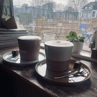 Dirty chai  #Veganuary at Rose & Vanilla in Utrecht