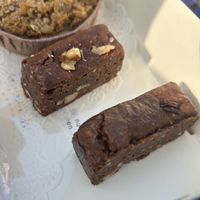 Koffie Brownie petit four, Walnoten Brownie petit four  at Rose & Vanilla in Utrecht