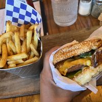 The fries were super crunchy, I loved them!   at Dellepiane Sedona in Sedona